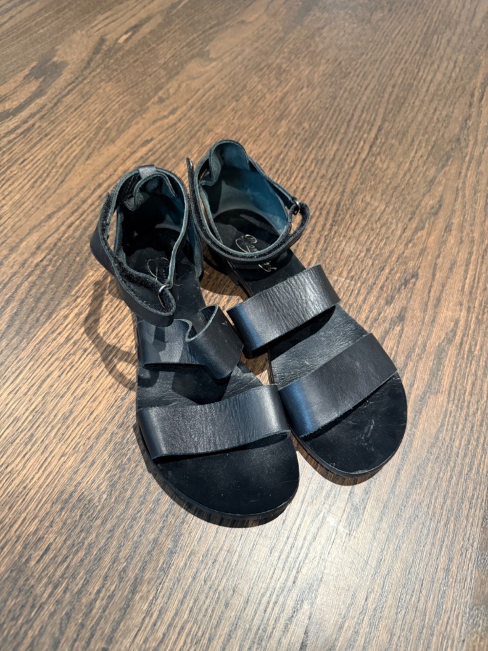 Bonpoint Black Womens Leather Sandals